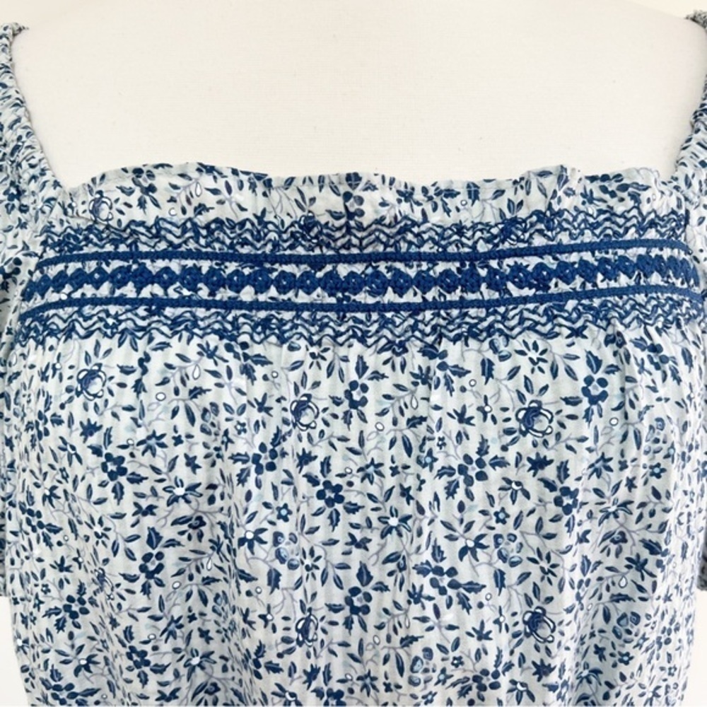 Madewell Jeanette Top in Florentine Floral. - Picture 9 of 12